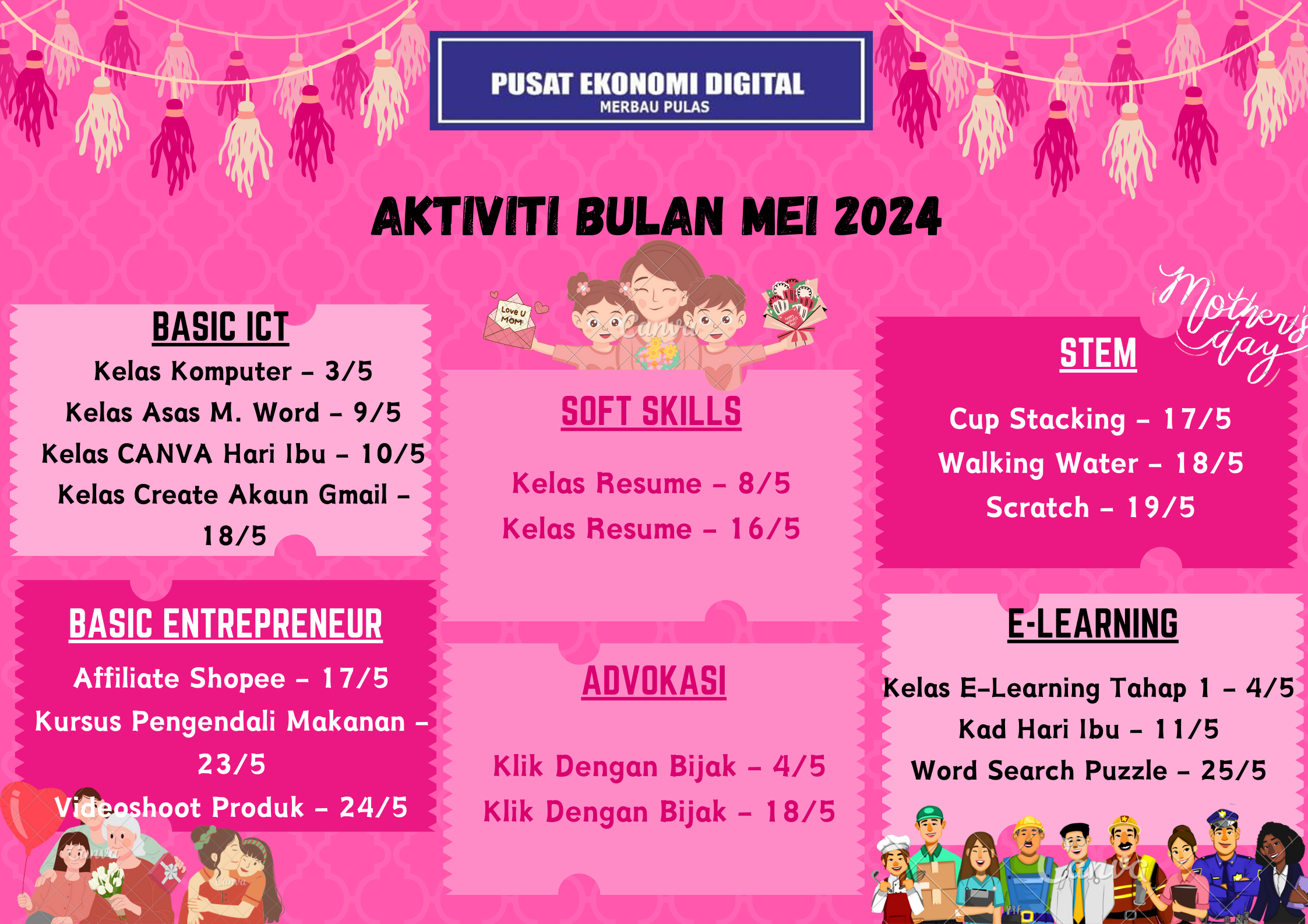 Aktiviti Bulan Mei 2024