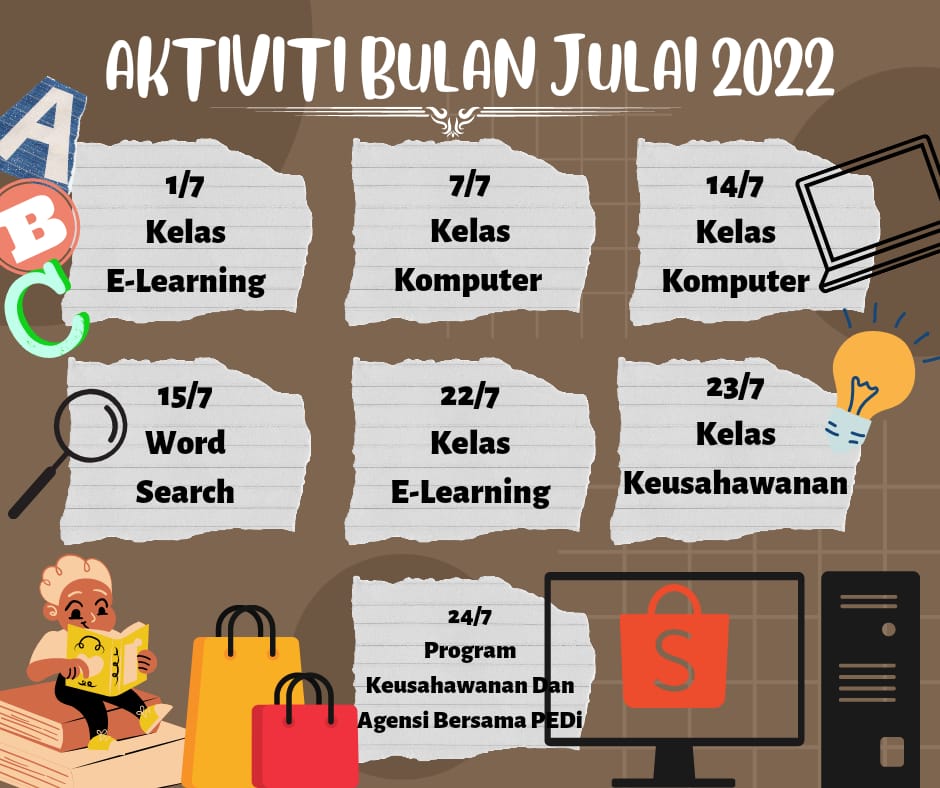 aktiviti bulan julai